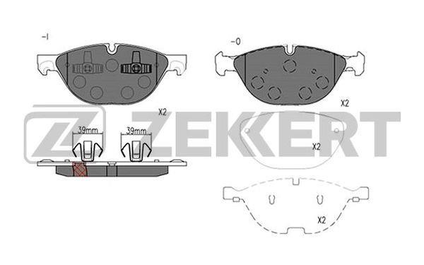 Zekkert BS-2936 Гальмівні колодки, комплект BS2936: Купити в Україні - Добра ціна на EXIST.UA!