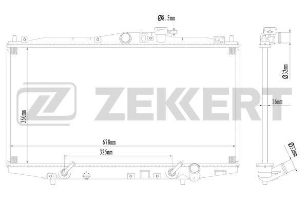 Zekkert MK-1589 Радіатор охолодження двигуна MK1589: Купити в Україні - Добра ціна на EXIST.UA!
