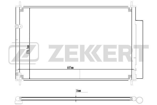 Zekkert MK3036 Радіатор кондиціонера (Конденсатор) MK3036: Купити в Україні - Добра ціна на EXIST.UA!