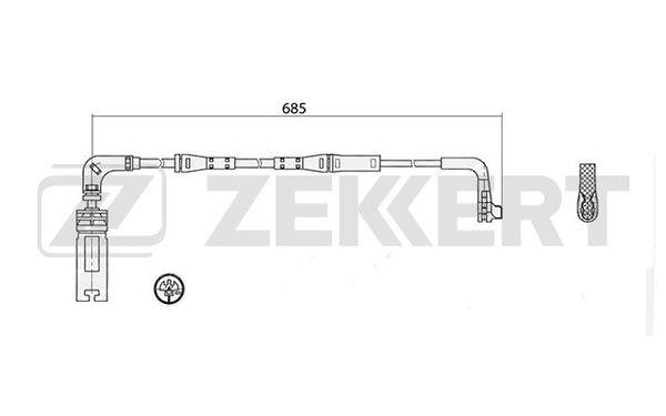 Zekkert BS-8047 Датчик износа BS8047: Купити в Україні - Добра ціна на EXIST.UA!