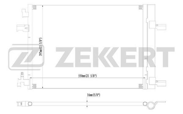 Zekkert MK3004 Радіатор кондиціонера (Конденсатор) MK3004: Купити в Україні - Добра ціна на EXIST.UA!