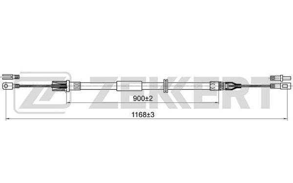 Zekkert BZ-1178 Трос, cтояночний гальмо BZ1178: Купити в Україні - Добра ціна на EXIST.UA!