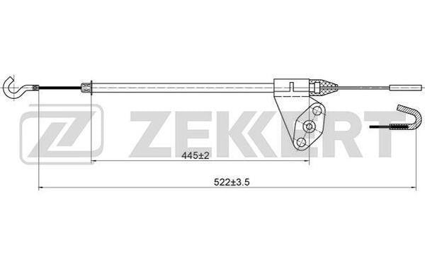 Zekkert BZ-1046 Трос, замок дверей BZ1046: Купити в Україні - Добра ціна на EXIST.UA!