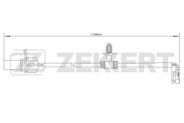 Zekkert BS-8096 Датчик зносу гальмівних колодок BS8096: Купити в Україні - Добра ціна на EXIST.UA!