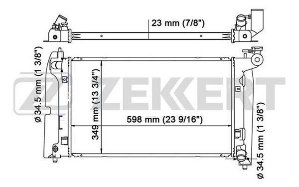 Zekkert MK1167 Радіатор охолодження двигуна MK1167: Купити в Україні - Добра ціна на EXIST.UA!