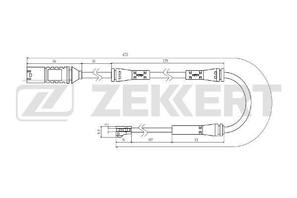 Zekkert BS-8082 Датчик зносу гальмівних колодок BS8082: Купити в Україні - Добра ціна на EXIST.UA!