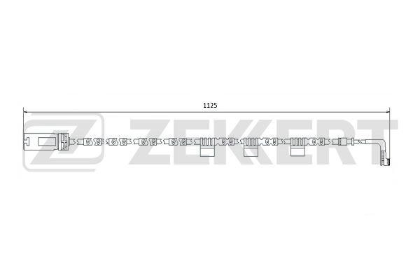 Zekkert BS-8072 Датчик зносу гальмівних колодок BS8072: Купити в Україні - Добра ціна на EXIST.UA!