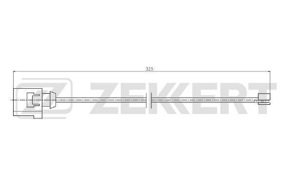 Zekkert BS-8114 Датчик зносу гальмівних колодок BS8114: Купити в Україні - Добра ціна на EXIST.UA!