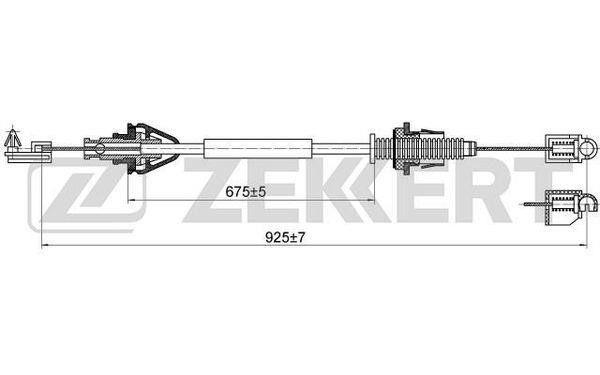 Zekkert BZ-1164 Тросик газу BZ1164: Купити в Україні - Добра ціна на EXIST.UA!