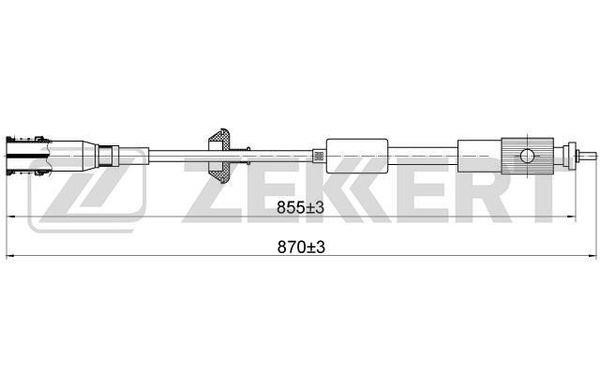 Zekkert BZ-1020 Трос спідометра BZ1020: Купити в Україні - Добра ціна на EXIST.UA!