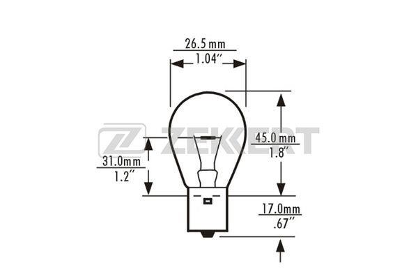 Zekkert LP-1083 Лампа галогенна 24В LP1083: Купити в Україні - Добра ціна на EXIST.UA!