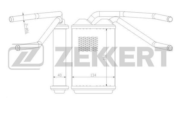 Zekkert MK-5030 Теплообмінник, система опалення салону MK5030: Купити в Україні - Добра ціна на EXIST.UA!