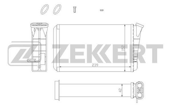 Zekkert MK-5028 Радіатор пічки (обігрівача) MK5028: Приваблива ціна - Купити в Україні на EXIST.UA!