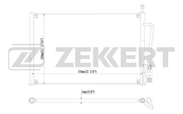 Zekkert MK-3058 Радіатор кондиціонера (Конденсатор) MK3058: Купити в Україні - Добра ціна на EXIST.UA!