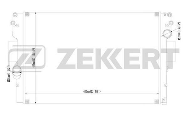Zekkert MK-1208 Радіатор охолодження двигуна MK1208: Купити в Україні - Добра ціна на EXIST.UA!