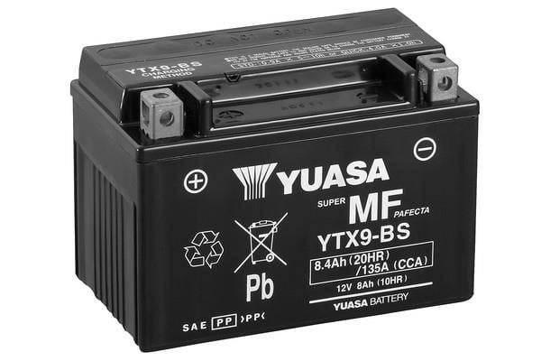 Yuasa YTX9-BS(CP) Акумулятор Yuasa Super MF Pafecta 12В 8,4Ач 800А(EN) L+ YTX9BSCP: Приваблива ціна - Купити в Україні на EXIST.UA!