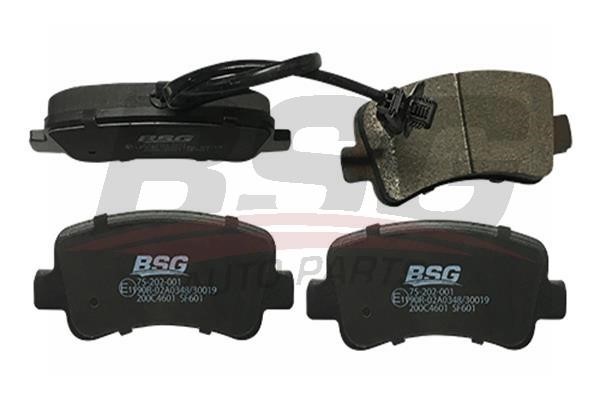 BSG 75-202-001 Гальмівні колодки, комплект 75202001: Купити в Україні - Добра ціна на EXIST.UA!