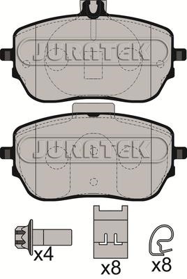 Juratek JCP8589 Гальмівні колодки, комплект JCP8589: Купити в Україні - Добра ціна на EXIST.UA!