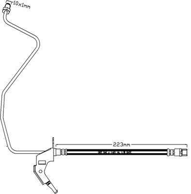 Juratek JBH1129L Гальмівний шланг JBH1129L: Купити в Україні - Добра ціна на EXIST.UA!