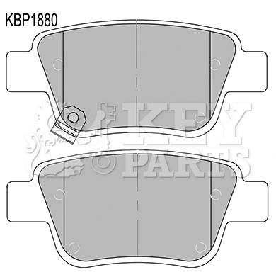 Key parts KBP1880 Гальмівні колодки, комплект KBP1880: Купити в Україні - Добра ціна на EXIST.UA!