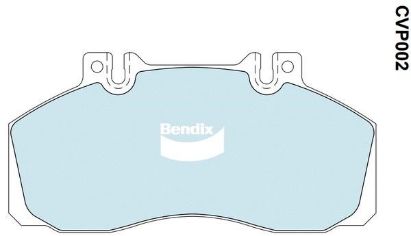 Bendix USA CVP002 PT Гальмівні колодки, комплект CVP002PT: Купити в Україні - Добра ціна на EXIST.UA!