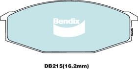 Bendix USA DB215 GCT Гальмівні колодки, комплект DB215GCT: Купити в Україні - Добра ціна на EXIST.UA!