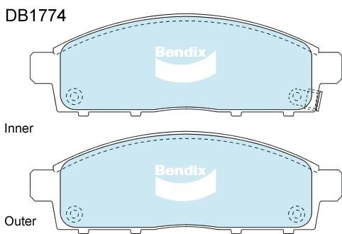 Bendix USA DB1774 ULT Гальмівні колодки, комплект DB1774ULT: Купити в Україні - Добра ціна на EXIST.UA!