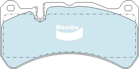 Bendix USA DB1845 GCT Гальмівні колодки, комплект DB1845GCT: Купити в Україні - Добра ціна на EXIST.UA!