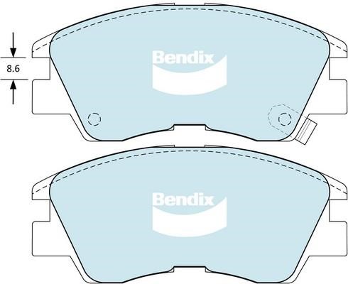 Bendix USA DB1113 HD Гальмівні колодки, комплект DB1113HD: Купити в Україні - Добра ціна на EXIST.UA!