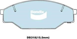 Bendix USA DB318 GCT Гальмівні колодки, комплект DB318GCT: Приваблива ціна - Купити в Україні на EXIST.UA!