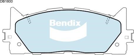 Bendix USA DB1800 GCT Гальмівні колодки, комплект DB1800GCT: Купити в Україні - Добра ціна на EXIST.UA!