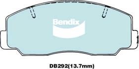Bendix USA DB292 -4WD Гальмівні колодки, комплект DB2924WD: Купити в Україні - Добра ціна на EXIST.UA!
