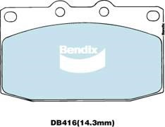 Bendix USA DB416 GCT Гальмівні колодки, комплект DB416GCT: Купити в Україні - Добра ціна на EXIST.UA!