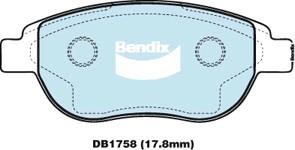 Bendix USA DB1758 EURO+ Гальмівні колодки, комплект DB1758EURO: Купити в Україні - Добра ціна на EXIST.UA!