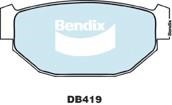Bendix USA DB419 GCT Гальмівні колодки, комплект DB419GCT: Купити в Україні - Добра ціна на EXIST.UA!