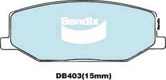 Bendix USA DB403 GCT Гальмівні колодки, комплект DB403GCT: Купити в Україні - Добра ціна на EXIST.UA!