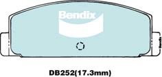 Bendix USA DB252 GCT Гальмівні колодки, комплект DB252GCT: Купити в Україні - Добра ціна на EXIST.UA!