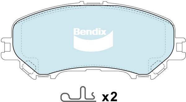 Bendix USA DB2345 HD Гальмівні колодки, комплект DB2345HD: Купити в Україні - Добра ціна на EXIST.UA!