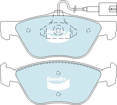 Bendix USA DB2037 HD Гальмівні колодки, комплект DB2037HD: Купити в Україні - Добра ціна на EXIST.UA!