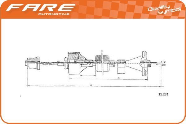 Fare 24810 Тросовий привод, привод зчеплення 24810: Купити в Україні - Добра ціна на EXIST.UA!