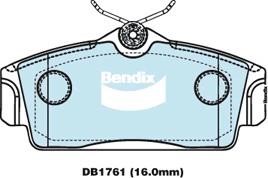 Bendix USA DB1761 GCT Гальмівні колодки, комплект DB1761GCT: Приваблива ціна - Купити в Україні на EXIST.UA!