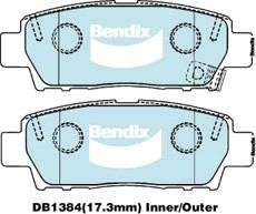 Bendix USA DB1384 GCT Гальмівні колодки, комплект DB1384GCT: Купити в Україні - Добра ціна на EXIST.UA!