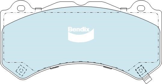 Bendix USA DB2375 4WD Гальмівні колодки, комплект DB23754WD: Купити в Україні - Добра ціна на EXIST.UA!