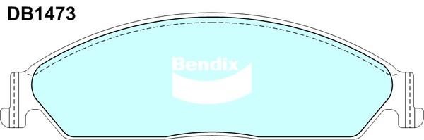Bendix USA DB1473 SRT Гальмівні колодки, комплект DB1473SRT: Купити в Україні - Добра ціна на EXIST.UA!