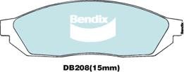 Bendix USA DB208 GCT Гальмівні колодки, комплект DB208GCT: Купити в Україні - Добра ціна на EXIST.UA!