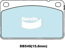 Bendix USA DB549 EURO+ Гальмівні колодки, комплект DB549EURO: Приваблива ціна - Купити в Україні на EXIST.UA!