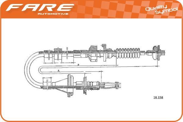 Fare 24639 Тросовий привод, привод зчеплення 24639: Купити в Україні - Добра ціна на EXIST.UA!
