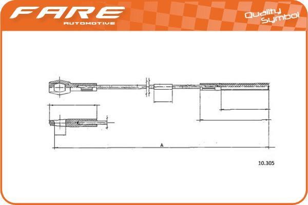 Fare 24891 Тросовий привод, привод зчеплення 24891: Купити в Україні - Добра ціна на EXIST.UA!