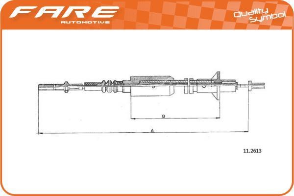 Fare 24732 Тросовий привод, привод зчеплення 24732: Купити в Україні - Добра ціна на EXIST.UA!