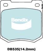 Bendix USA DB535 GCT Гальмівні колодки, комплект DB535GCT: Купити в Україні - Добра ціна на EXIST.UA!